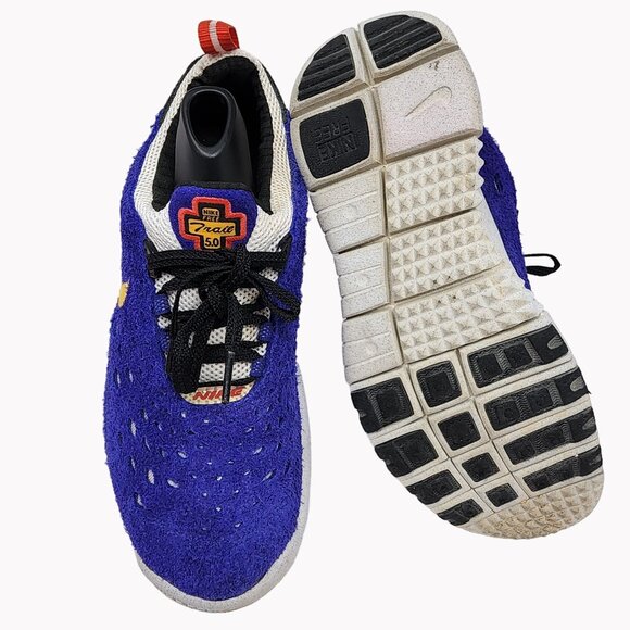 Nike Women’s Free Run Trail 5.0 Running Shoes Size 9.5 Concord Blue Taxi Sneaker - Picture 4 of 10